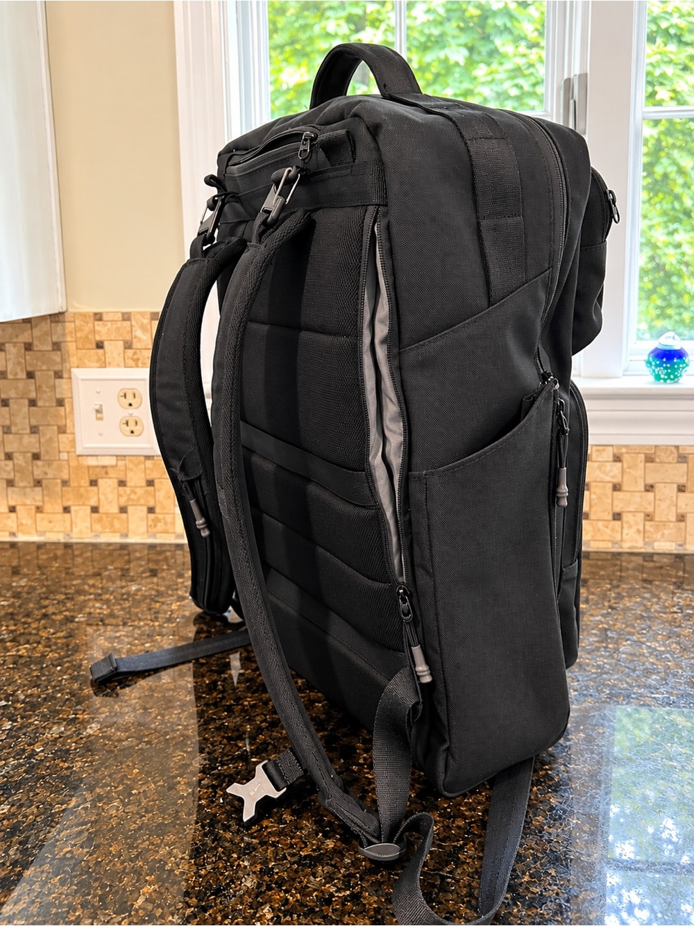 Nike Utility 2.0 Black Backpack Multi Pocket Laptop Travel Bag - Picture 5 of 14